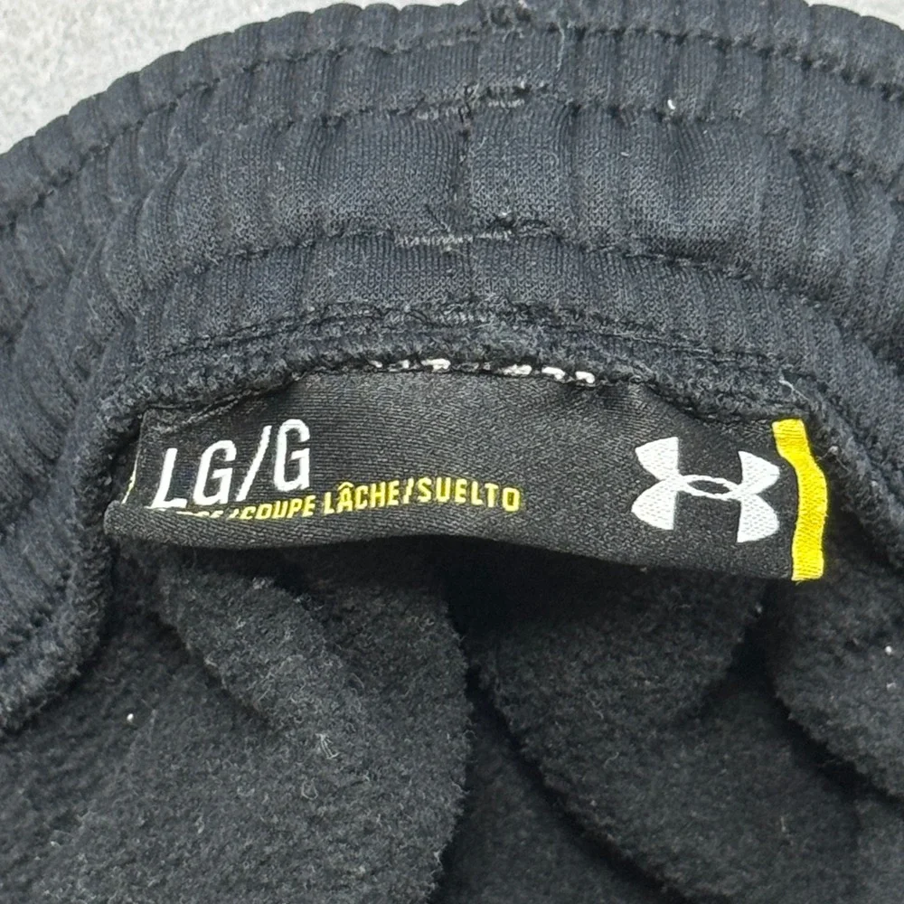 Under Armour Pants Men's Large Black Loose Fit Fleece Lined Training Activewear - Picture 7 of 10